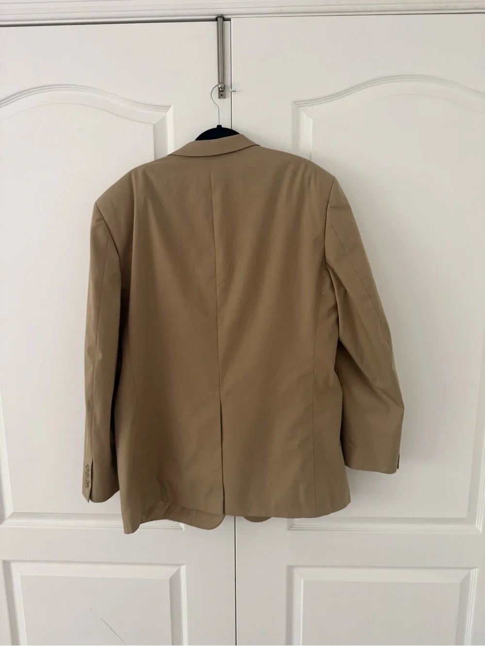 Brooks Brothers Men's Tan Blazer - Classic Single-Breasted Suit Jacket